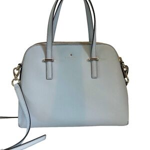 Kate Spade Dome Satchel | Light Blue with Gold Accents